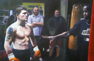 Ricky Hatton Painting by Jim Earley