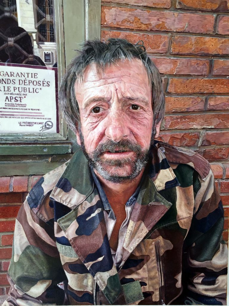 Homeless Man Toulouse by James Earley
