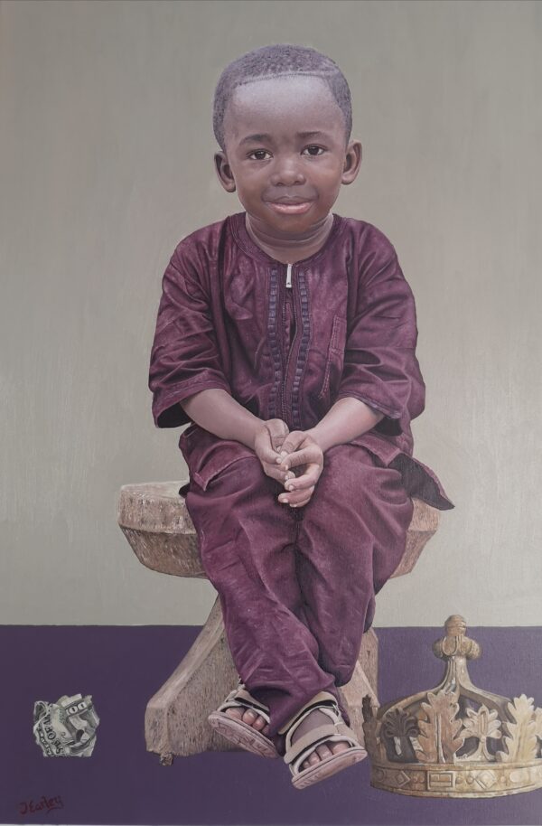 african king realism art work by James earley